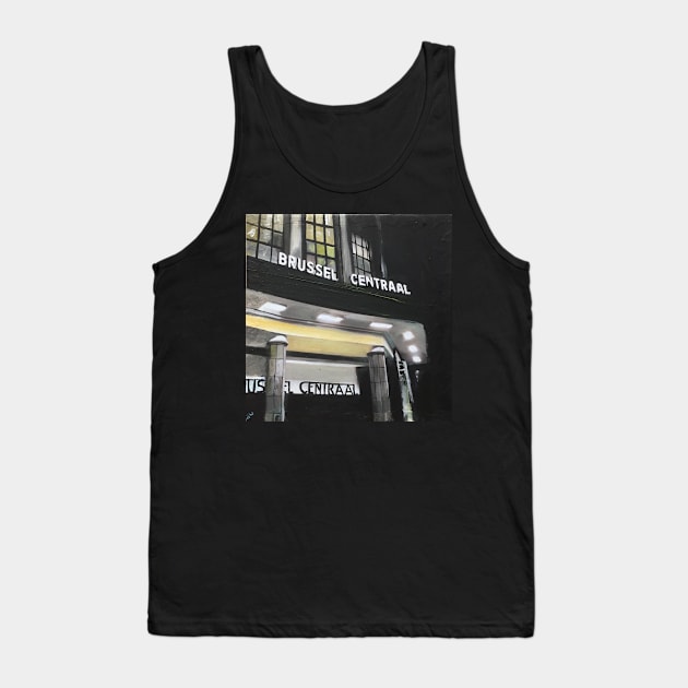 Brussels, Central Station Tank Top by golan22may